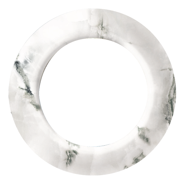 Renova - frame - 1-gang - white marble image 4