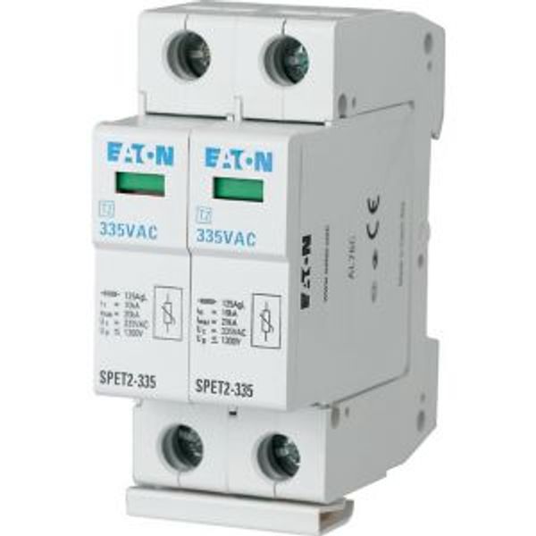 Surge arrester complete, 2-pole, 335VAC, 2x10kA image 2