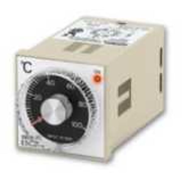 Temp. controller, LITE, 1/16 DIN, 48x48mm,Dial knob,On-Off Control,K-T image 1
