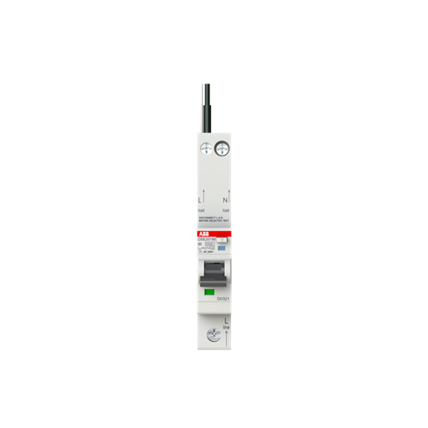 DSE201 M B6 AC10 - N Black Residual Current Circuit Breaker with Overcurrent Protection image 3