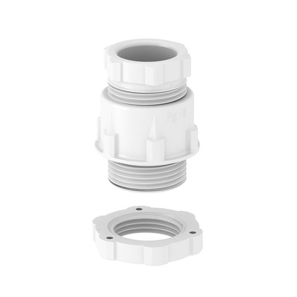 106+PG13 MG LGR Cone cable gland, PG thread, light grey image 1