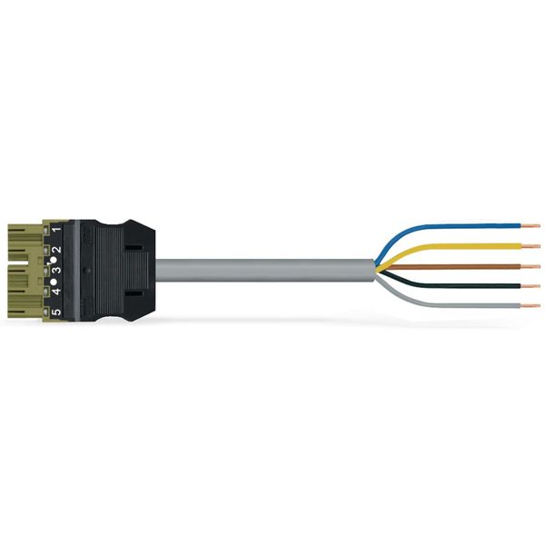 pre-assembled connecting cable Eca Socket/open-ended black image 1