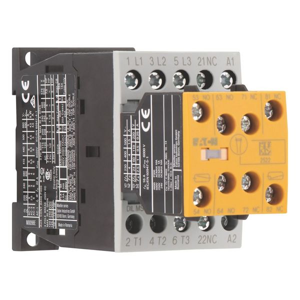 Safety contactor, 380 V 400 V: 4 kW, 2 N/O, 3 NC, 230 V 50 Hz, 240 V 60 Hz, AC operation, Screw terminals, With mirror contact (not for microswitches) image 7