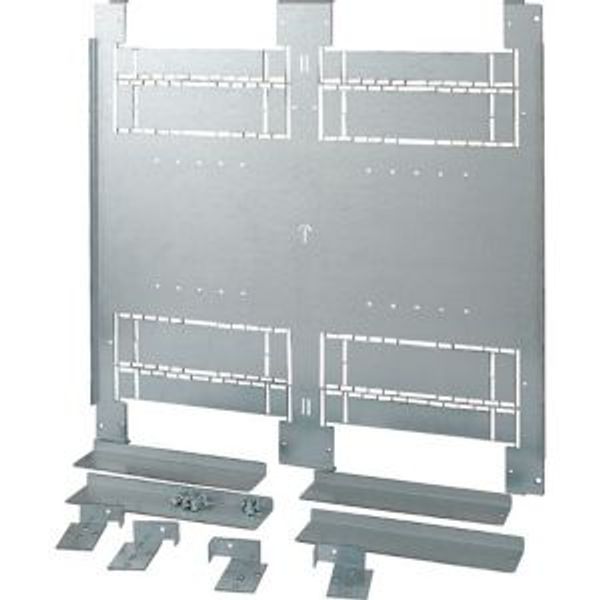 Mounting plate, 2xNZM4, 4p, fixed version, W=800mm image 4