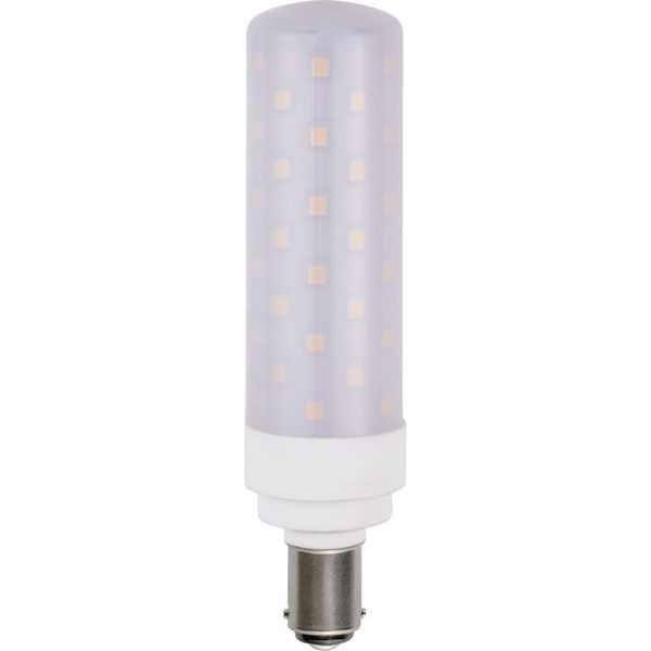 LED Ba15d Tube T29x113 230V 1050Lm 10W 930 AC/DC Opal Dim image 1