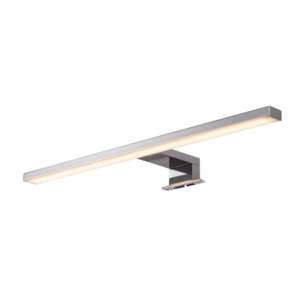 DORISA LED Mirror light, long, chrome,  4000K, IP44 image 1