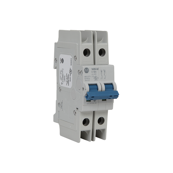 Allen-Bradley 1489-M2D350 Bulletin 1489-M Thermal-Magnetic Circuit Breakers, Standard Configuration, AC, 2 Pole Configuration, Trip Curve D, UL/CSA Max. Voltage: 240V AC, 96V DC, IEC /EN Max. Voltage: 400V AC, 35A image 1