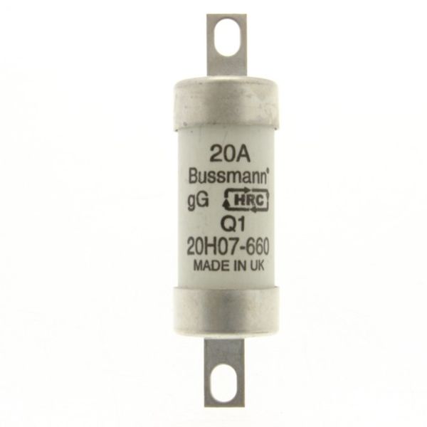 Fuse-link, low voltage, 20 A, AC 660 V, DC 250 V, BS88/A2, 22 x 82 mm, gL/gG, BS image 9