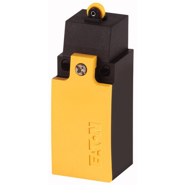 Safety position switch, LS(M)-…, Roller plunger, Complete unit, 1 N/O, 1 NC, EN 50047 Form C, Yellow, Metal, Cage Clamp, -25 - +70 °C image 1
