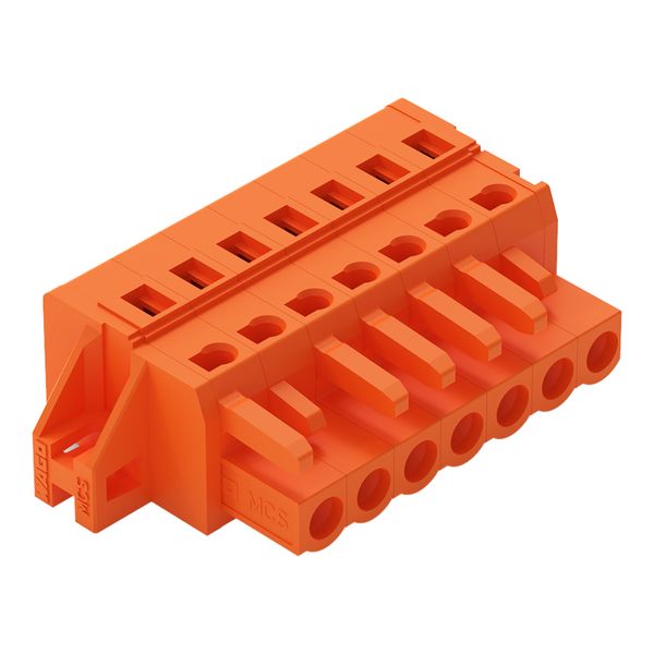 1-conductor female connector CAGE CLAMP® 2.5 mm² orange image 2