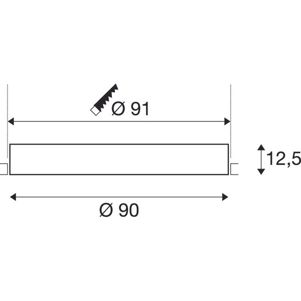 MEDO 90 DL, LED , frameless version, white, 3000/4000K image 2