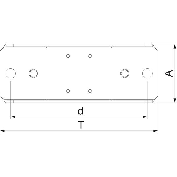 BSKM-AD 1025RW Support for suspended mounting 100x250 image 2