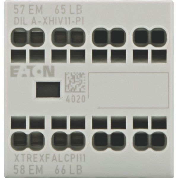 Auxiliary contact module, 2 pole, Ith= 16 A, 1 N/OE, 1 NCL, Front fixing, Push in terminals, DILA, DILM7 - DILM38 image 7