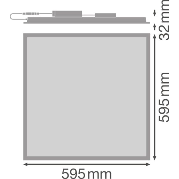 PANEL COMFORT 600 DALI 33W 830 DALIVR image 19