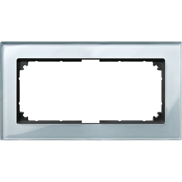 M-PLAN real glass frame, 2-fold without middle bar, diamond silver image 1