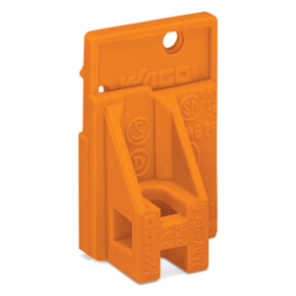 End plate snap-fit type 1.5 mm thick orange image 3