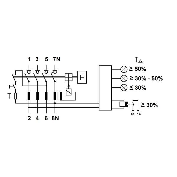 PRIORI-RCCB 40A, 4-pole, 30mA, type A,G, FU image 2