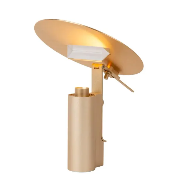 Lucide FITS - Table lamp - LED - 1x8W 3000K - Matt Gold / Brass image 1