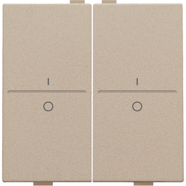 Double key with 'I' and '0' symbols for wireless switch or push button image 3