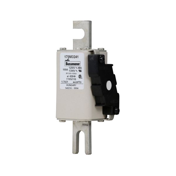 Fuse-link, high speed, 100 A, AC 1250 V, compact size 1, 45 x 58 x 138 mm, aR, DIN, IEC, type K indicator image 14