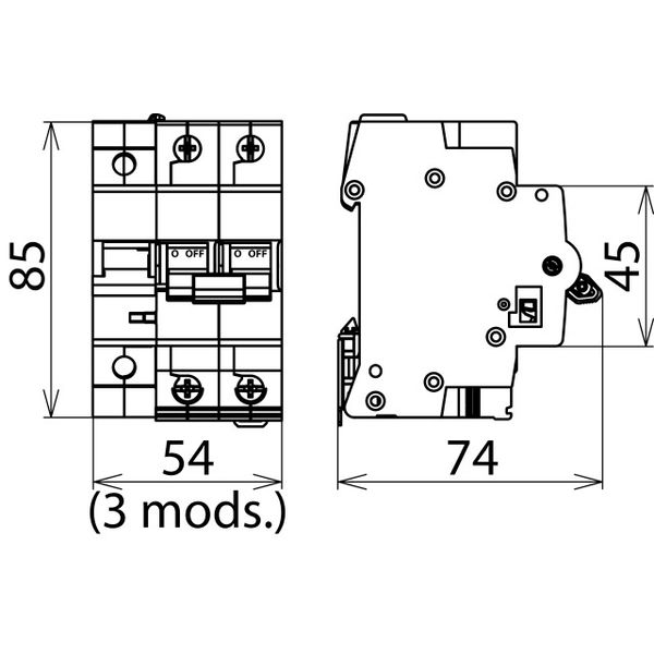 Surge protective devices for circuit breakers   2-pole  C40 A image 2