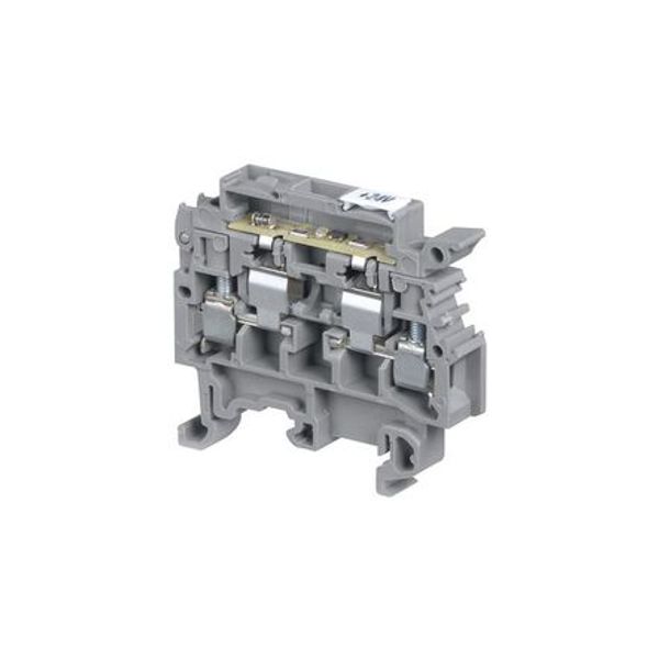 M 4/8 SFD3, FUSE, SCREW CLAMP TERMINAL BLOCK, 4MM, GRAY, 8MM SPACING image 1