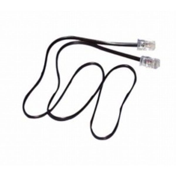 Patchcord RJ45/RJ45 unshielded Telephony ISDN black 2.0m image 1