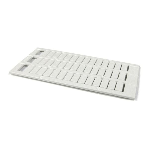 TERMINAL BLOCK & STRIP MARKING ACCESSORIES, MARKER CARD, 141 -> 150 (X10) MARK DETAILS, WHITE, HORIZONTAL, UL 94V-2 image 1