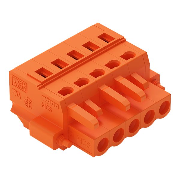 1-conductor female connector CAGE CLAMP® 2.5 mm² orange image 1