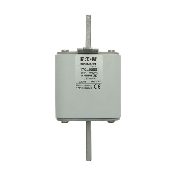 Fuse-link, high speed, 800 A, AC 1000 V, Size 3, 76 x 92 x 171 mm, aR, IEC, single indicator image 16