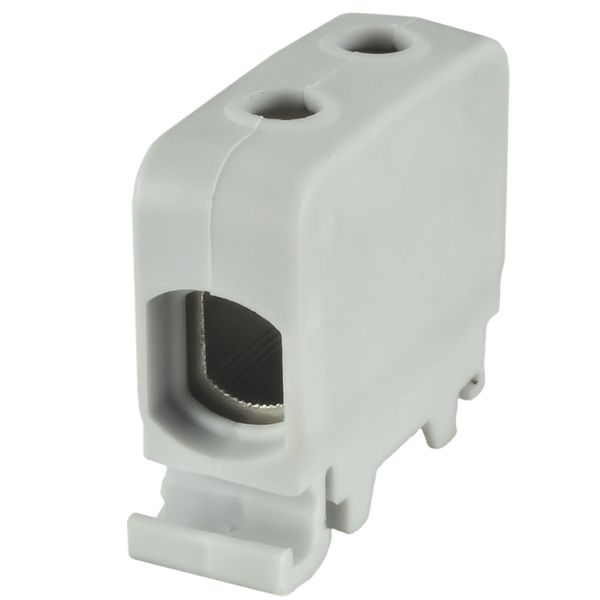 Rail-mounted screw terminal block AL, CU ZGG1x1,5-50s grey image 1