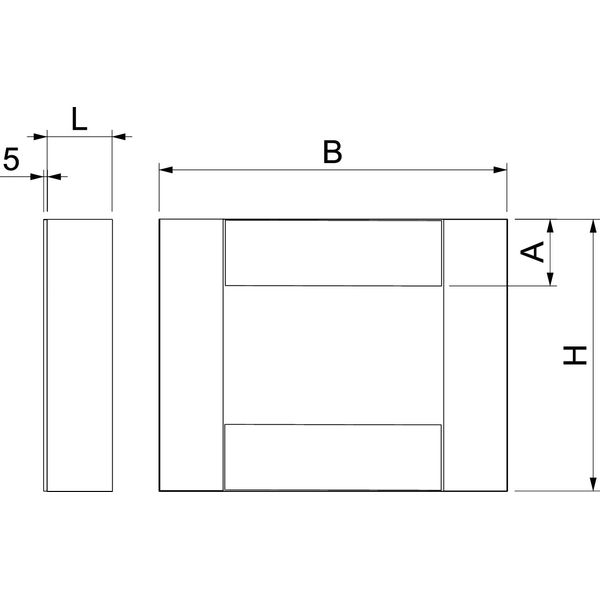 PLCD E060810 End piece EI60 for PLCD D060810 100x80 image 2