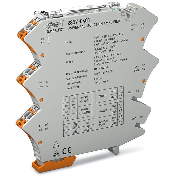 Isolation amplifier Bipolar current and voltage input signal Bipolar c image 2