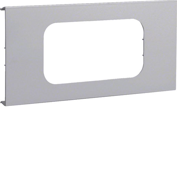 R 6512 Grey 7035 Pre-cut lid 2gang image 1