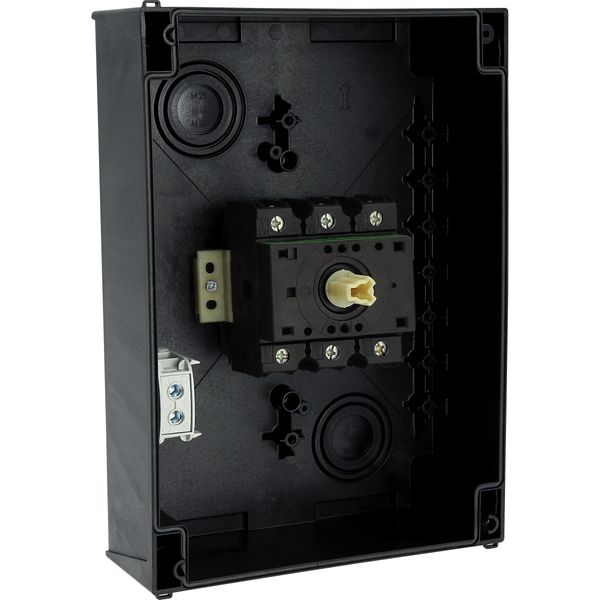 On-Off switch, P3, 100 A, surface mounting, 3 pole, with black thumb grip and front plate image 33