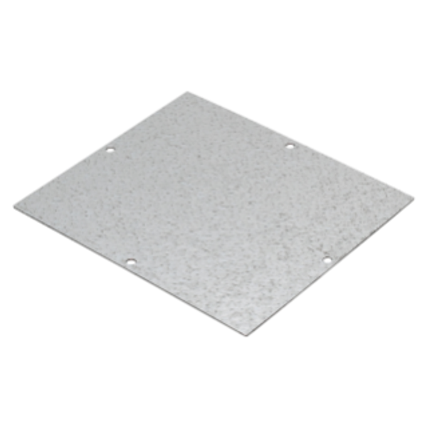 BACK-MOUNTING PLATE IN GALVANISED STEEL - FOR BOXES 294X244 image 1
