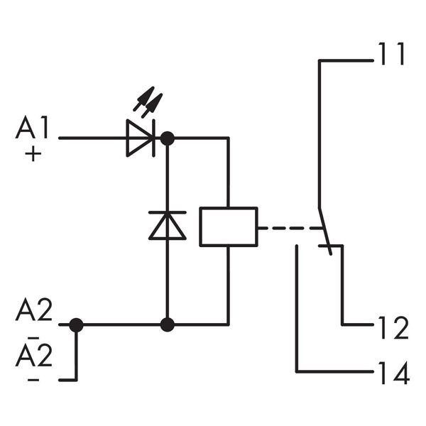 Relay module Nominal input voltage: 24 VDC 1 changeover contact light image 6