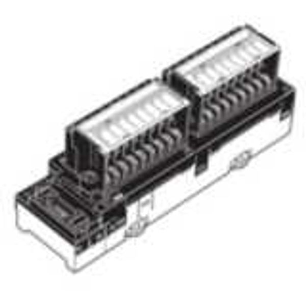 CompoNet I/O unit, 8 x 24 VDC inputs NPN & 8 x transistor outputs NPN image 1