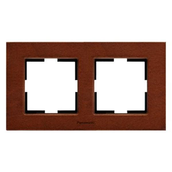 Karre Plus Accessory Wooden - Cherry Two Gang Frame image 1