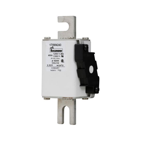 Fuse-link, high speed, 400 A, AC 1250 V, size 1, 53 x 69 x 138 mm, aR, DIN, IEC, single indicator image 15