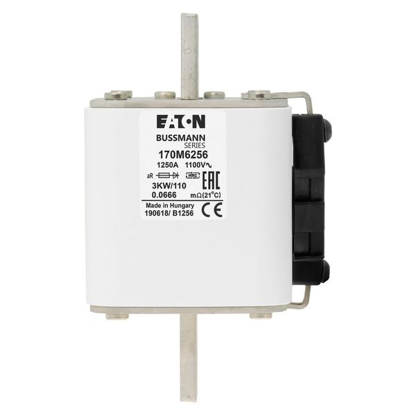 Fuse-link, high speed, 1250 A, AC 1100 V, DIN 3, 74 x 92 x 141 mm, aR, IEC, single indicator image 21