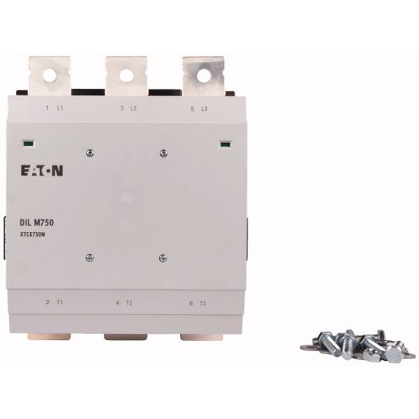 Contactor, 380 V 400 V 400 kW, 2 N/O, 2 NC, RAC 500: 250 - 500 V 40 - 60 Hz/250 - 700 V DC, AC and DC operation, Screw connection image 2
