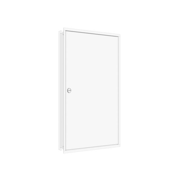 Flush-mounted frame flat + door 3-24, 3-part system, 100mm image 1