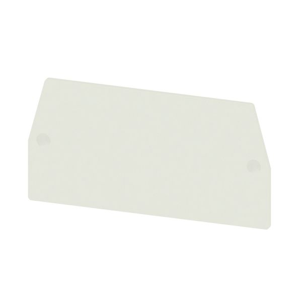 End and partition plate for terminals, 68.5 mm x 1.5 mm, grey image 1