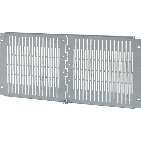 Partition, ventilated, for power feeder, HxW=350x800mm image 4