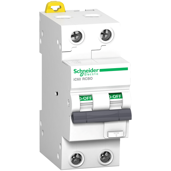 Acti9 iC60 RCBO - 2P - 25 A - C Curve - 10000A/15kA - 30 mA - A type image 4