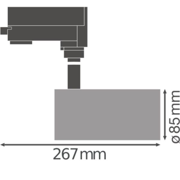 TRACKLIGHT SPOT D85 35W 35 W 3000 K 90RA NFL WT image 11