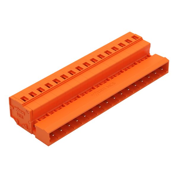 1-conductor male connector CAGE CLAMP® 2.5 mm² orange image 1