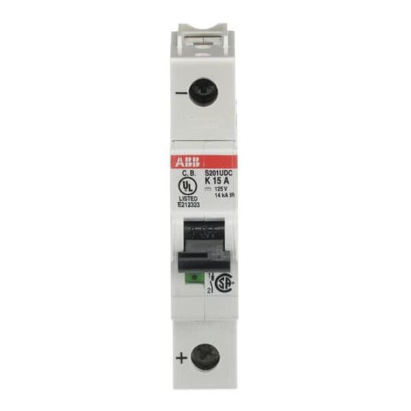 S201UDC-K15 Miniature Circuit Breaker - 1P - K - 15 A image 4