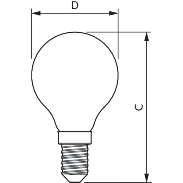 CorePro LEDLusterND6.5-60W P45 E14827CLG image 2